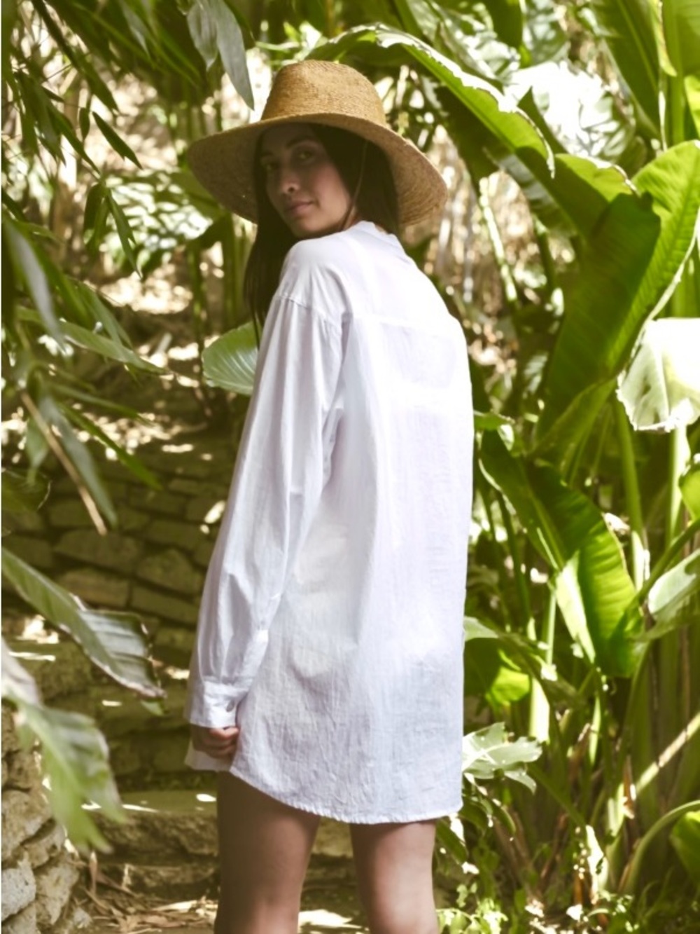 NATALIE MARTIN apres swim top in white flat cotton - Picture 6 of 12